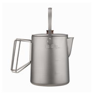 Bouilloire à café en titane personnalisée pour le camping, avec isolation thermique de 6 à 12 heures, portable pour la randonnée et les pique-niques en plein air
