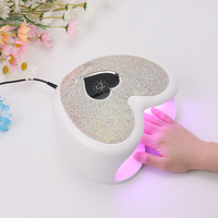 Fournisseurs de vernis à ongles en forme de cœur Lampe UV à haute puissance 96w Bling Diamond Nail Led Pro Cure Lampe gel UV pour l'art de la manucure des ongles