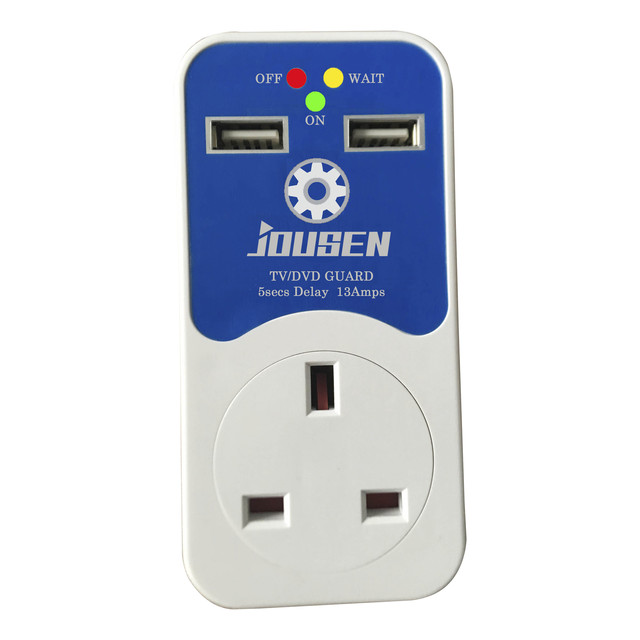 Home Appliance Automatic Voltage Protector 220V USB Charger Auto Voltage Stabilizer AC Power Stabilizer