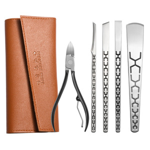 Yangzhou Pedicure Knife Set High Manganese Steel Professional Callus Remover Nail Trimmer Ingrown Toenail Tool With Case - Product Image 1