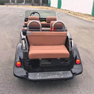Voiture électrique convertible biplace personnalisable noire, version haute, style mini-voiture classique, pour le tourisme et les balades, de type antique - Product Image 6