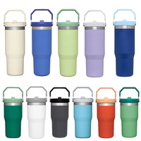 Novedad 2024 Stanyes Termo de Acero Inoxidable de Doble Pared para Camping de 40 Oz Vasos de 40 Oz con Asa para Agua y Deportes