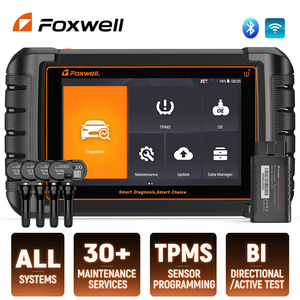 FOXWELL NT809TS OBD2 कार मोटर वाहन स्कैनर द्विदिश परीक्षण TPMS Relearn प्रोग्रामिंग बढ़ाया ँ-स्तर OBD 2 नैदानिक उपकरण