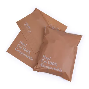 OEM 의류 배송 포장 Compostable 방수 생분해 성 호주 브라운 메일 링 사용자 정의 폴리 우편물 가방