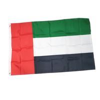 Drapeau des Émirats arabes unis de haute qualité 3x5 pieds Polyester EAU DUBAÏ Drapeaux 3x5 pieds