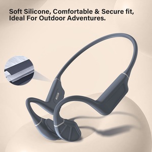 Es-958 Bone Conduction Headphones Bluetooth 6.0 IPX8 Waterproof Sports Headphones Nebula Gray Foldable Design - Product Image 3