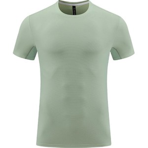 Camiseta de Secado Rápido para Hombre, Nailon, Color Verde Musgo, Ropa Deportiva, Manga Corta - Product Image 2