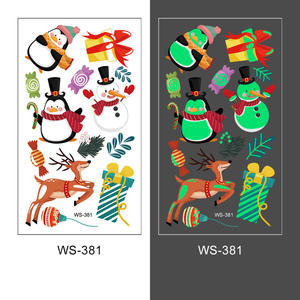 Tatouages temporaires <span class=keywords><strong>de</strong></span> Noël lumineux pour les enfants, bonhomme <span class=keywords><strong>de</strong></span> <span class=keywords><strong>neige</strong></span> flocons <span class=keywords><strong>de</strong></span> <span class=keywords><strong>neige</strong></span> décorations <span class=keywords><strong>de</strong></span> père noël brillent dans le noir autocollant <span class=keywords><strong>de</strong></span> <span class=keywords><strong>tatouage</strong></span> <span class=keywords><strong>de</strong></span> Noël - Product Image 4