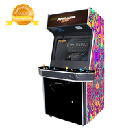 Bornes d'arcade verticales pleine taille pour 4 joueurs avec moniteur 32 pouces, plus de 10000 jeux, carte Jamma, MAME, personnalisable en anglais