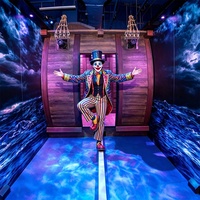 Équipement d'expérience interactive immersive pour salle de jeux : Jeu de défi d'équilibre en salle avec effets de mouvement marin