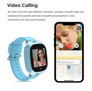 Montre connectée pour enfants LT53 avec carte e-SIM, GPS, WIFI, LBS, batterie 700mAh, SOS, 5 jeux, appels vidéo et vocaux - Product Image 6
