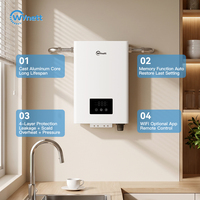 Calentador Instantáneo para Toda la Casa de 11kW 240V, Panel Táctil Sensible, Termostático Automático ±1 ℃   Memoria Automática con 98% de Eficiencia, 50A, 8AWG, ETL
