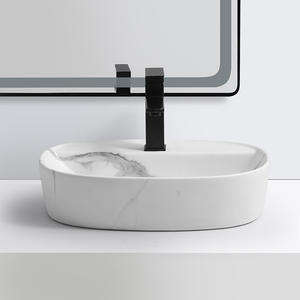 Kidoir Vente en gros plateau de table commercial de haute qualité moderne extérieur <span class=keywords><strong>japonais</strong></span> céramique <span class=keywords><strong>marbre</strong></span> support libre lavabo à main Waschbecken - Product Image 2