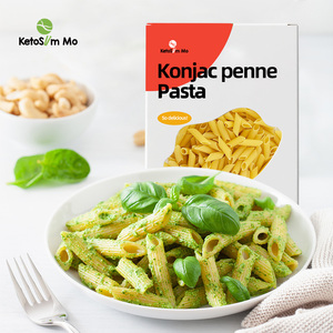 Ketoslimmo <span class=keywords><strong>Pasta</strong></span> <span class=keywords><strong>Penne</strong></span> di Konjac Shirataki <span class=keywords><strong>a</strong></span> Basso Contenuto di Carboidrati per Diabetici, Gusto Puro, Fatta <span class=keywords><strong>a</strong></span> <span class=keywords><strong>Mano</strong></span>, Confezione Gialla, Personalizzabile per Ingrosso - Product Image 1
