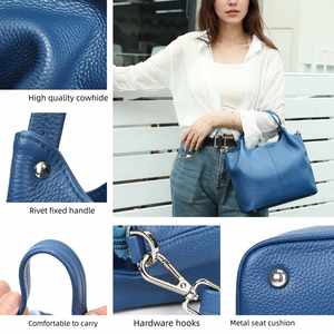 กระเป๋าสะพายข้างหนังแท้สไตล์วินเทจสุดชิคสำหรับผู้หญิง หรูหรา ทรงเรโทร ความจุเยอะ สายสะพายเดี่ยว - Product Image 4