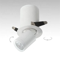 Projecteur LED télescopique rotatif à 355 degrés Flexible réglable Cob Led Spot encastré en aluminium pour plafonnier