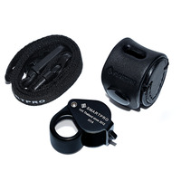 Smartpro H14 Diamond Loupe 14x Magnification Handheld Mini Folding Magnifier Jewelers Magnifying Triplet Lens Loupes for Jewelry