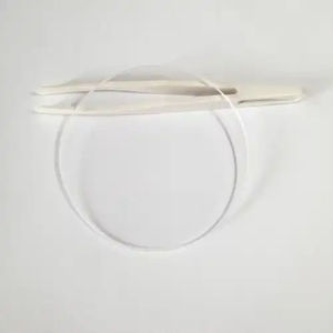 แผ่นแก้วควอตซ์ความบริสุทธิ์สูงแบบกำหนดเอง ผลิตภัณฑ์แก้วตกแต่งทรงกลมหนา - Product Image 4