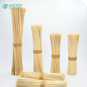 High quality barbecue skewer export standard bamboo skewer 50cm with custom logo