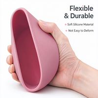 Boîte à lunch ronde en silicone réutilisable, récipient de stockage alimentaire écologique pour les repas quotidiens des enfants et des adultes, et l'emballage de bento pour les voyages