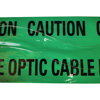 Cinta de Advertencia Subterránea de Aluminio Verde Personalizada, Detectable, No Adhesiva, Impermeable, Resistente a Desgarros, 4 Mil de Grosor, Huaan DT006SS