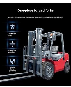 Chariot élévateur diesel puissant Grande capacité de levage Moteur haute performance pour les chantiers de construction et le transport d'équipements lourds - Product Image 2
