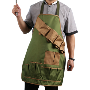 Wasserdichte Oxford-Leinwand Tarnmuster Grill-Schürze Set mit 13 Taschen Verstellbarer Bund Umweltfreundliches Design - Product Image 3