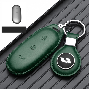 Étui de protection pour clé de voiture en cuir véritable pour LEADING IDEAL Lixiang L8 L9 ONE Porte-clés Porte-clés Sac Accessoires - Product Image 3
