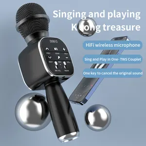 Kustomisasi Mikrofon Genggam Speaker Nirkabel Mikrofon Karaoke Mikrofon Pemutar Musik Bernyanyi Perekam Mikrofon KTV