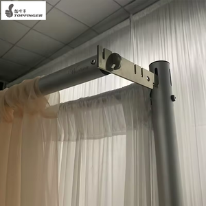 Đôi tùy chỉnh xu hướng thiết kế nhôm ống và treo lên kệ ánh sáng lung linh Hoa Tường <span class=keywords><strong>Backdrop</strong></span> đứng cho đám cưới Nguồn cung cấp - Product Image 5