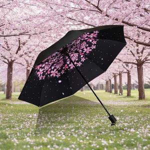 Parapluie personnalisé, parapluie imperméable, facile à transporter, parapluie de voyage 8K, parapluie pliable en 3 sections - Product Image 4
