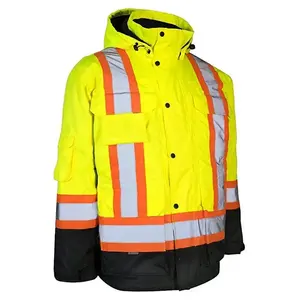 NFPA2112 Vêtements résistants aux flammes FRC haute visibilité Veste de sécurité pour station-service pour hommes ignifuge