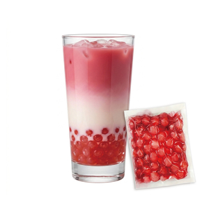 Perlas de Tapioca Instantáneas Premium de Fresa, 50g×200, Almacenamiento Comercial a Temperatura Ambiente, Sabor Auténtico para Tiendas de Bubble Tea - Product Image 2
