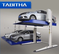 Tabitha TTPP606 Pont élévateur de stationnement vertical hydraulique à deux poteaux et double niveau avec garantie de 5 ans de Shandong