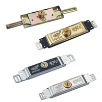 Serrure de porte à enroulement en acier inoxydable de sécurité avec installation par vis et clés en laiton