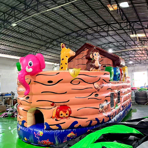Toboggan aquatique gonflable <span class=keywords><strong>avec</strong></span> piscine, château gonflable géant commercial, combo de jeux pour enfants, parc d'attractions extérieur - Product Image 2