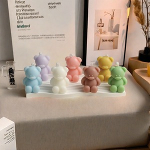 Northern Mu Bear Shaped Scented <b>Candles</b> Soybean Mixed Wax Decorative Gift <b>Set</b> - Product Image 4