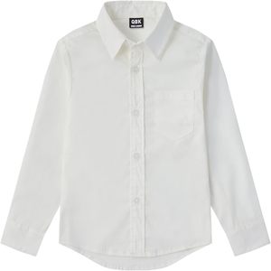 Chemise habillée à manches longues pour garçons Qbk, en coton Oxford, avec poche poitrine, de 9 mois à 16 ans - Product Image 1