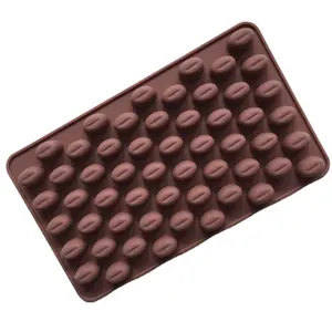 Stampo di cottura fai da te con chicco di caffè e ghiaccio reticolo Silicone stampo per cioccolato