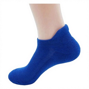 Royal Blue Breathable Casual <strong>No</strong> <strong>Show</strong> Running Padded <strong>Trainer</strong> <strong>Socks</strong> Low Cut Solid Sport - Product Image 1