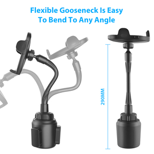 Expansor de portavasos para coche con cuello de ganso con soporte para teléfono Doblado de montaje universal para todos los vehículos y teléfonos inteligentes - Product Image 2