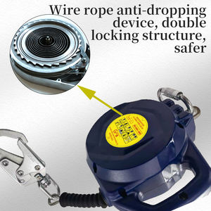 Jalur Tarik Sendiri Kekuatan Tinggi, Alat Konstruksi Keselamatan Perlindungan Penangkap Jatuh dengan Pegangan Terintegrasi - Product Image 5
