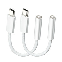 Câble adaptateur audio USB-C vers 3,5 mm, dongle jack AUX Type-C vers casque, câble DAC HiFi pour iPhone 17 16 15 14 - Vente Flash