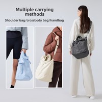 Bolsa de Mano Impermeable y Transpirable de Nailon de Gran Capacidad, Elegante y Versátil, para Viajes, al Aire Libre, Bandolera para Mujer, DAW037
