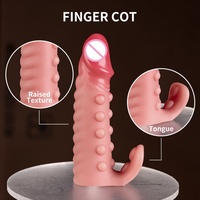 Meilleures ventes : Vibrateur à doigt, ensemble de doigts vibrants pour le plaisir sexuel, produits de flirt pour couples, masturbateur féminin, jouets sexuels LM-E704