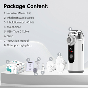 Baru <span class=keywords><strong>2025</strong></span> Atomizer Nebulzier hewan portabel jaring pengatur waktu layar portabel Inhalator bayi Mini <span class=keywords><strong>Nebulizer</strong></span> jaring ultrasonik isi ulang - Product Image 6