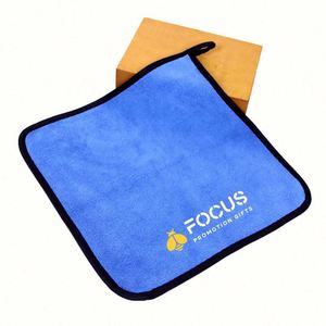 Serviettes de lavage de voiture en microfibre épaissie, en velours corail, à séchage rapide, brodées sur mesure, écologiques - Product Image 4