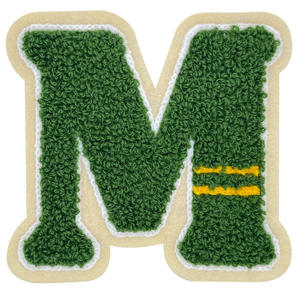 Certified Factory Large Laser Cut Contrast Color Iron <b>On</b> 21 Number Letter Logo Custom Chenille <b>Patch</b> For Clothing - Product Image 2