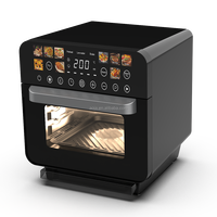 Four à vapeur et friteuse à air numérique grande capacité 12L 2200W avec fenêtre visible et 9 menus prédéfinis pour la cuisine domestique CE