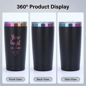 Vaso Térmico de Acero Inoxidable 304 Electrochapado de 20 oz con Logotipo Personalizado, Libre de BPA, Doble Pared, Aislamiento al Vacío, Portátil, para Viajes - Product Image 2